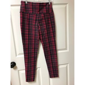 Suave’ Tummy Control Leggings Red and Black